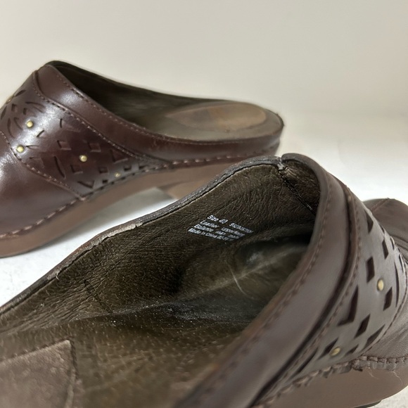 Dansko Dark Brown Leather Mules - Picture 6 of 7